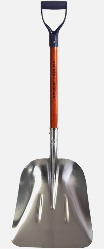 SHOVEL MULCH / GRAIN ALUMINIUM D HANDLE S&J