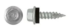 SCREWS TYPE 17 TIMBER HEX HEAD WITH NEOPRENE WASHER 50 PACK [Size:10g x 20mm]
