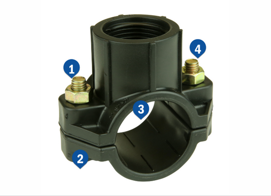 TAPPING SADDLE RURAL PHILMAC FI BSP [Size:1" x 3/4"]