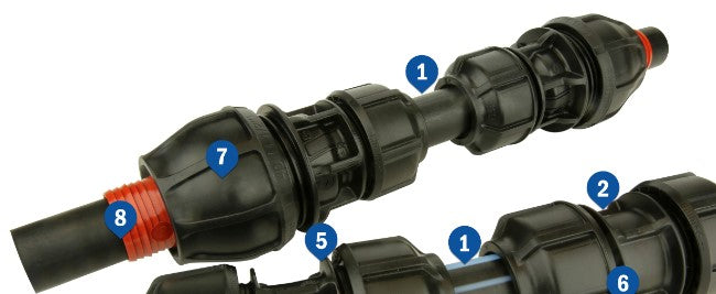 TELESCOPIC JOINER PIPE KIT PHILMAC 1"