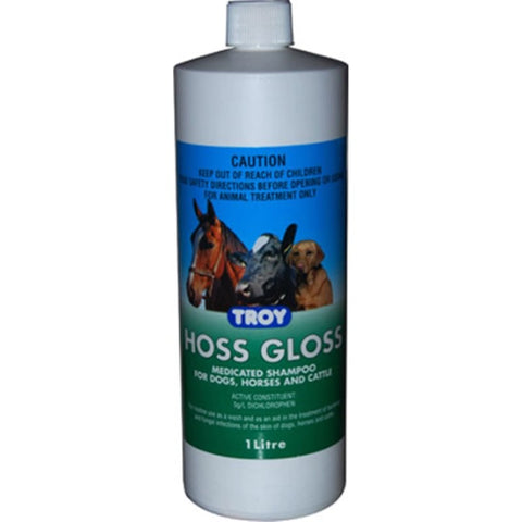 HOSS GLOSS MEDICATED SHAMPOO TROY 1LTR