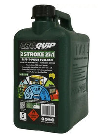 FUEL CAN TWO STROKE 25: 1 PLASTIC GREEN