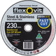 WHEEL FAST CUTTING METAL FLEXOVITE 230 X 2.5X 22.23MM