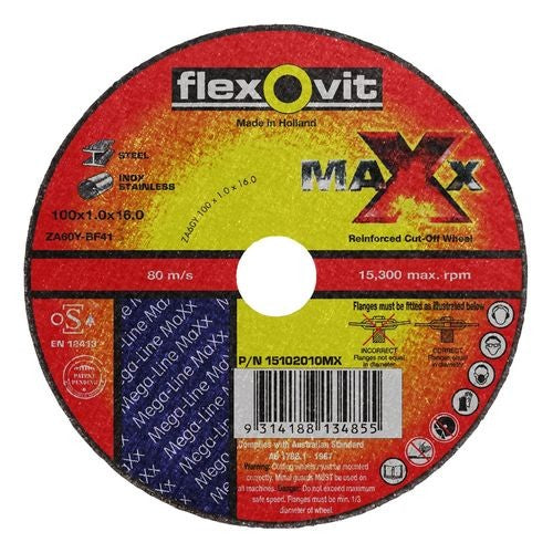 WHEEL CUTTING MAXX [Size:100 x 1.0 x 16.00mm]