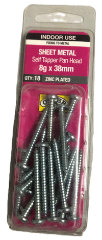 SHEET METAL SELF TAPPER PAN HEAD OTTER [Size:8g x 38mm]