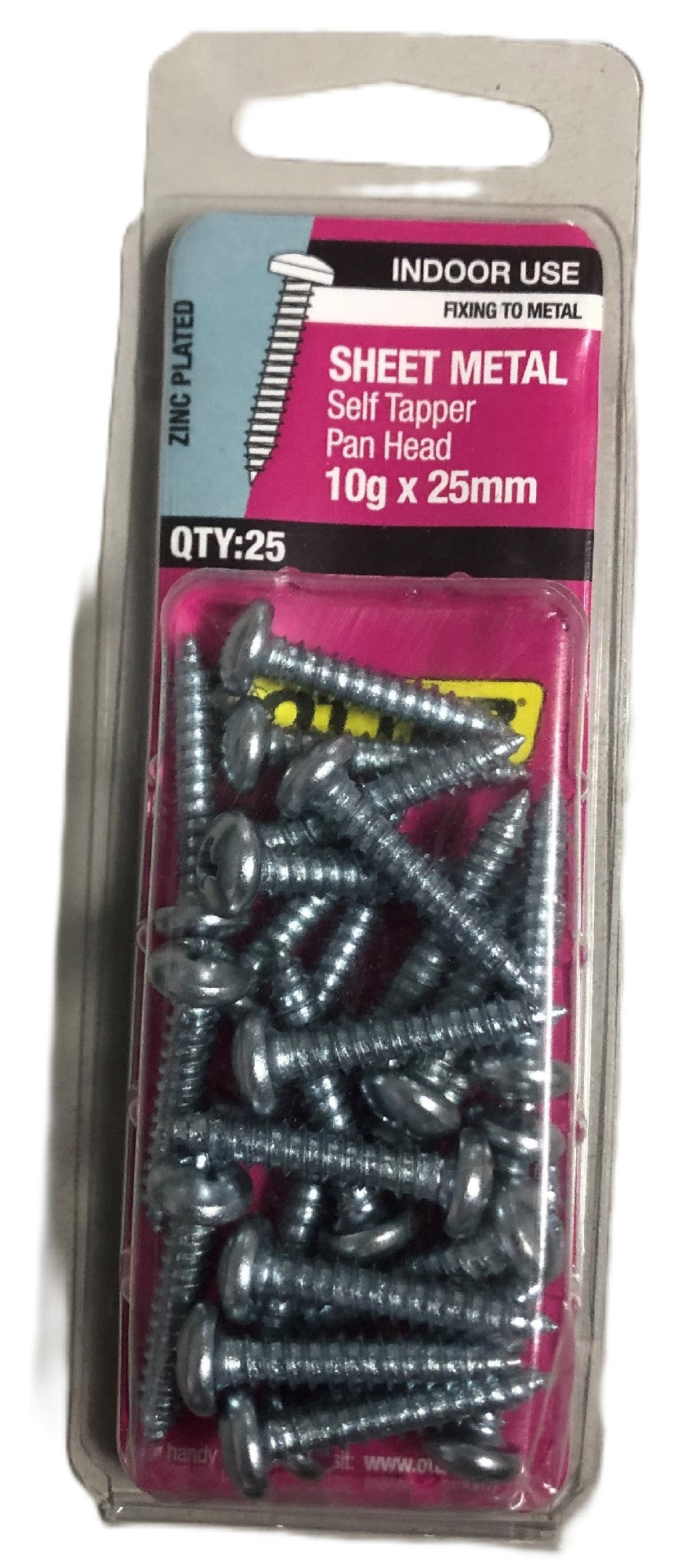SHEET METAL SELF TAPPER PAN HEAD OTTER [Size:10G x 25mm]