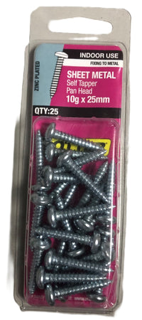 SHEET METAL SELF TAPPER PAN HEAD OTTER [Size:10G x 25mm]