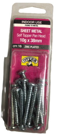 SHEET METAL SELF TAPPER PAN HEAD OTTER [Size:10g x 38mm]