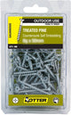 SCREWS TREATED PINE COUNTERSUNK 100 PACK [Size:8g x 25mm]