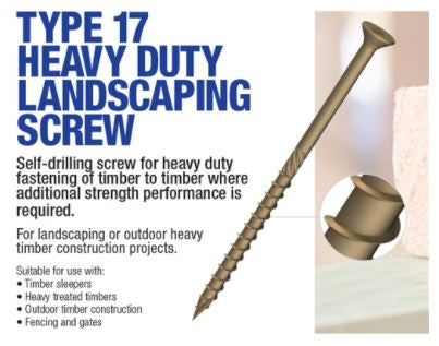 LANDSCAPE SCREW TYPE 17 OTTER 14G EACH [Size:125mm]