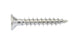 SCREWS HINGE CHROME PLATED 100 PACK 8G X 25MM