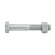 BOLT & NUT HEX HEAD GALVANISED 8MM [Lgth:20mm]