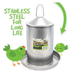 POULTRY DRINKER STAINLESS STEEL 2LTR