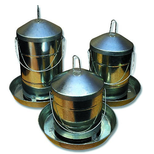 POULTRY DRINKER STAINLESS STEEL 9LTR 