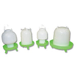 POULTRY DRINKER BALL TYPE WITH LEGS [Size:8 Litres Clr:White/Green]