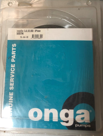 ONGA IMPELLER OJ3, 30, 800 3PHASE PART NO: 500079K