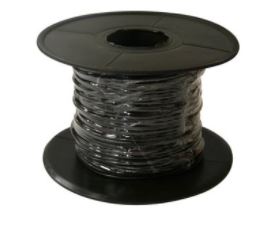 SOLENOID CABLE SINGLE STRAND HOLMAN 0.5MM X 100MT [Clr:Black]