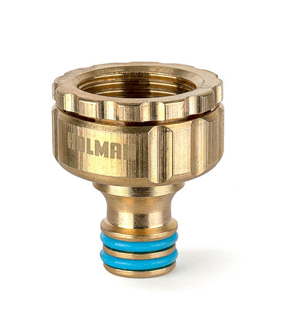 TAP ADAPTOR UNIVERSAL BRASS GRIP 'N' LOCK HOLMAN 20/25MM [Size:12mm]