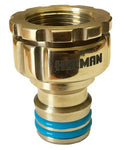 TAP ADAPTOR UNIVERSAL BRASS GRIP 'N' LOCK HOLMAN 20/25MM [Size:18mm]