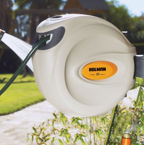 HOSE RETRACTABLE REEL HOLMAN [Size:12mm x 25 Metres]