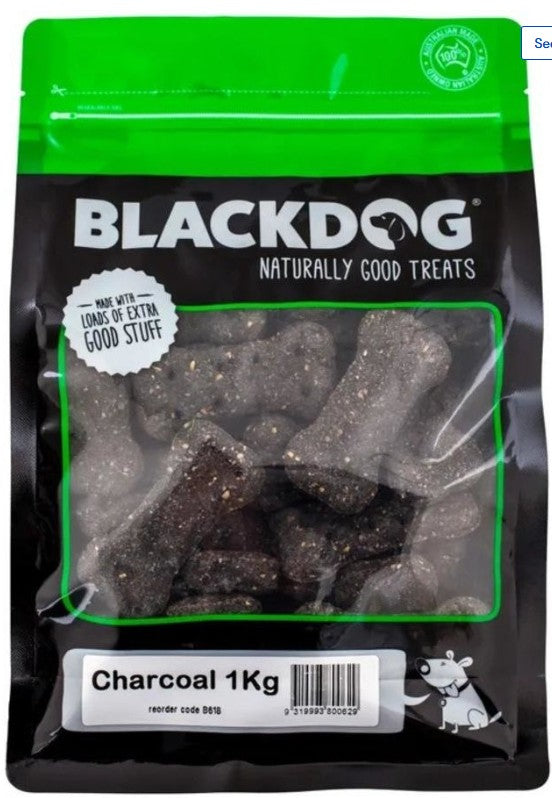 BLACKDOG BISCUITS 1KG [Opt:Charcoal]