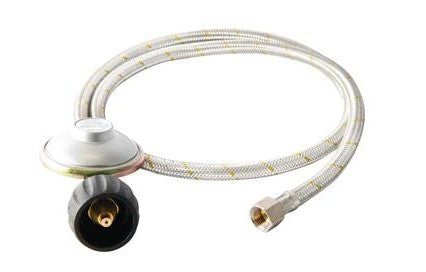 BBQ GAS HOSE BRAIDED REGULATOR LCC27 3/8 SAE OUTLET 1200MM