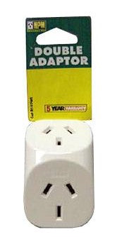 ADAPTOR DOUBLE 10A WHITE