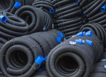 DRAINCOIL 100MM [Size:20m unsocked & unslotted]