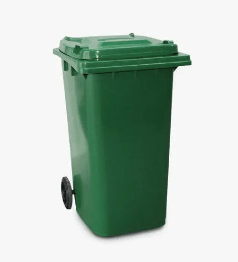 WHEELIE BIN PLASTIC GREEN [Size:120 litres]