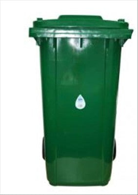 WHEELIE BIN PLASTIC GREEN 100LTR