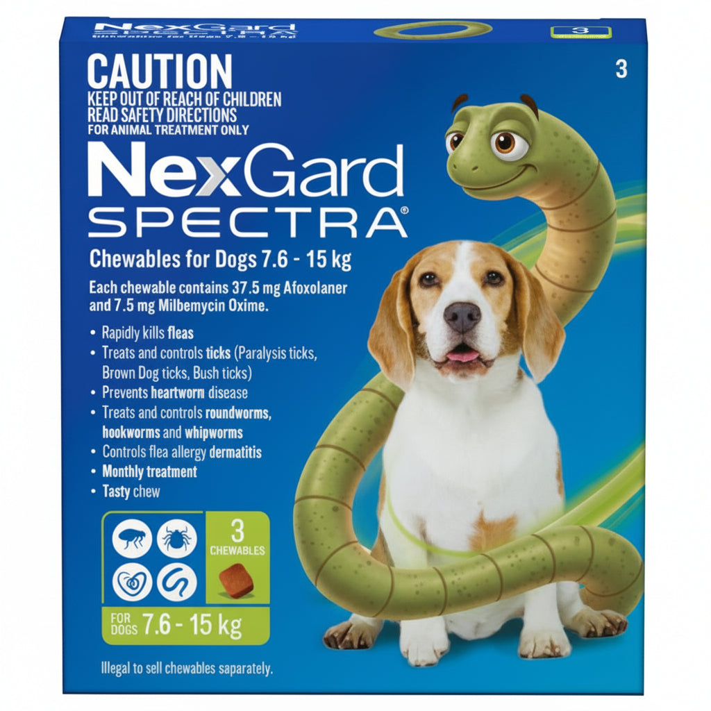 NEXGARD SPECTRA DOGS [Size:7.6-15kg 3 pack]