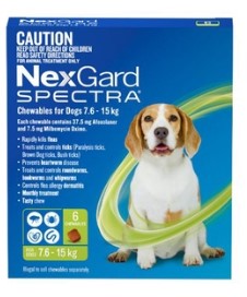 NEXGARD SPECTRA DOGS [Size: 7.6-15KG 6 PACK]