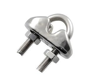 WIRE ROPE GRIPS STAINLESS STEEL HARDAZ 3MM PACKET OF 12