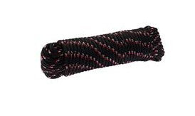 ROPE GENERAL PURPOSE BLACK FLECK 8MM X 10M
