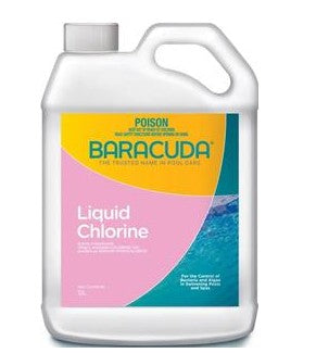 CHLORINE LIQUID BARACUDA 5 LITRE 
