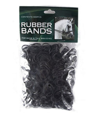 MANE BRAID RUBBER BANDS SHOWMASTER - 500 PACK [Clr:Black]