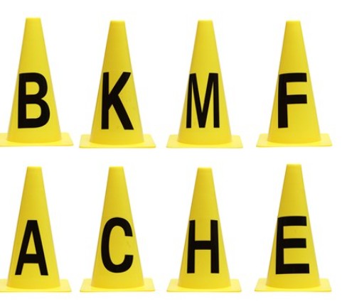 DRESSAGE CONE MARKERS [Opt:Set of 8]