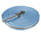 LUNGE LEAD SOFT TUBULAR SHOWMASTER 8MTRS [Clr:Baby Blue / Beige]