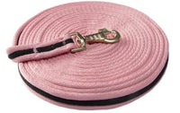 LUNGE LEAD SOFT TUBULAR SHOWMASTER 8MTRS [Clr:Pink / Black]