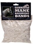 MANE BRAIDING BANDS SILICONE SHOWMASTER WHITE