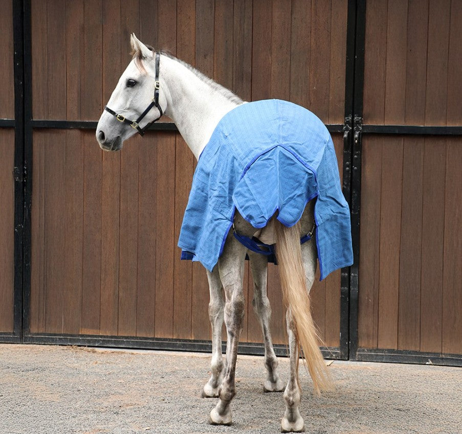 RUG CANVAS UNLINED RIPSTOP HORSEMASTER - BLUE/BLUE [Size:5'6" / 168cm]