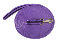 LUNGE LEAD SOFT TUBULAR SHOWMASTER 8MTRS [Clr:Purple / Black]
