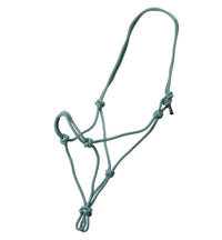 HALTER KNOTTED ROPE TEXAS-TACK [Clr:Blue / Gold]