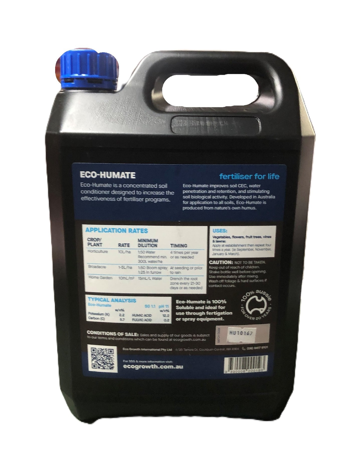 ECOGROWTH ECO-HUMATE [Size:5 litres]