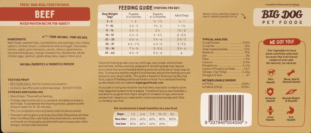 BIG DOG (12PACK) 3KG [Flvr:Beef]