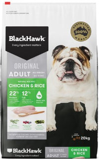 BLACKHAWK DOG CHICKEN & RICE [SIZE:20KG]