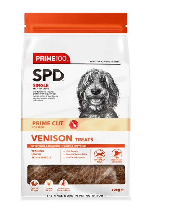 PRIME100 SPD TREATS 100GM [Flvr:Venison]