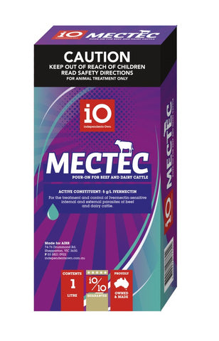 MECTEC POUR ON FOR BEEF & DAIRY CATTLE IO 500MLS