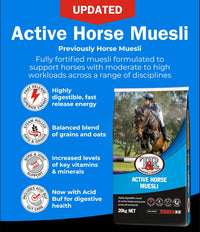 T&R ACTIVE HORSE MUESLI 20KG