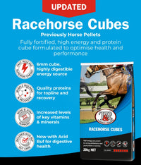 T&R RACE HORSE CUBES 20KG
